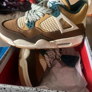 Jordan Kids Sneakers in Brown and Teal